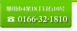 旭川市4条18丁目右10号　四条はらだ医院　電話番号　0166-32-1810